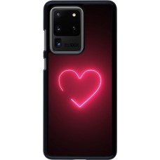 Samsung Galaxy S20 Ultra Case Hülle - Valentine 2023 single neon heart