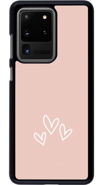 Coque Samsung Galaxy S20 Ultra - Valentine 2023 three minimalist hearts