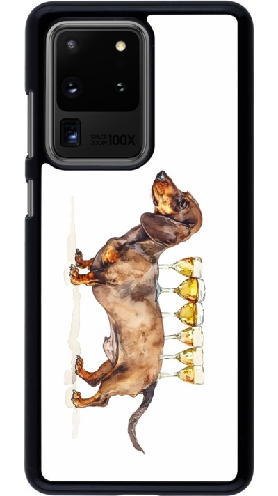 Samsung Galaxy S20 Ultra Case Hülle - Wine Teckel