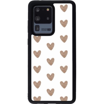 Coque Samsung Galaxy S20 Ultra - Silicone rigide noir Autumn 2024 brown hearts