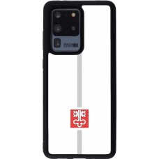 Samsung Galaxy S20 Ultra Case Hülle - Silikon schwarz Kanton NW weiss