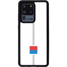 Samsung Galaxy S20 Ultra Case Hülle - Silikon schwarz Kanton TI weiss