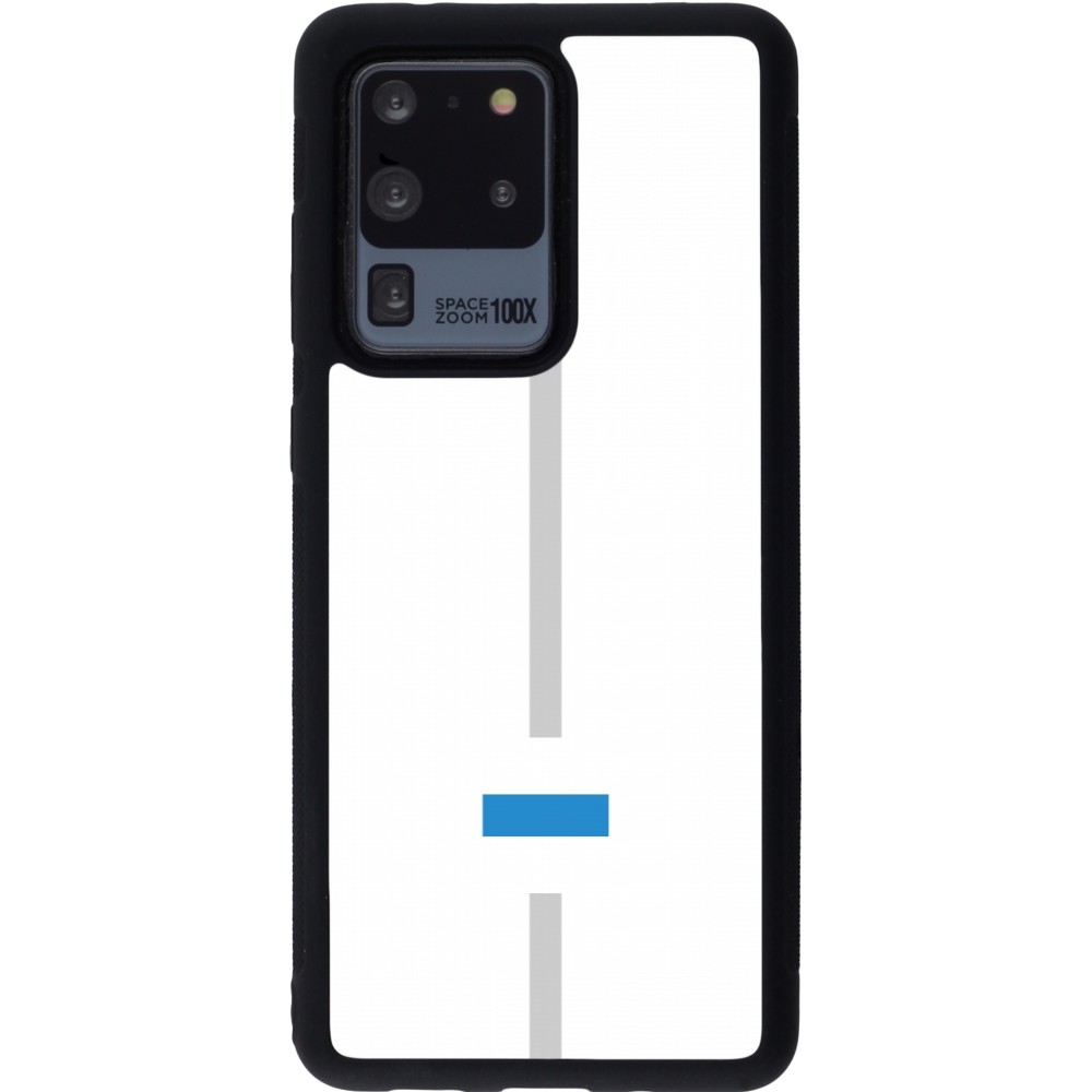Samsung Galaxy S20 Ultra Case Hülle - Silikon schwarz Kanton ZG weiss