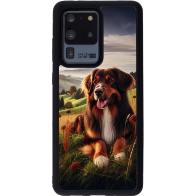 Samsung Galaxy S20 Ultra Case Hülle - Silikon schwarz Hund Land Schweiz