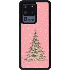Coque Samsung Galaxy S20 Ultra - Silicone rigide noir Christmas 25 Pink Tree