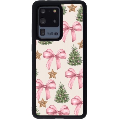 Coque Samsung Galaxy S20 Ultra - Silicone rigide noir Christmas 25 Vintage Ribbons