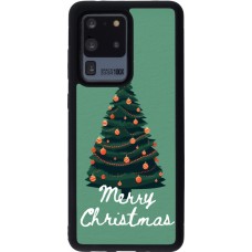 Coque Samsung Galaxy S20 Ultra - Silicone rigide noir Christmas 25 Xmas Tree