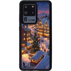 Coque Samsung Galaxy S20 Ultra - Silicone rigide noir Christmas 25 Xmas Village
