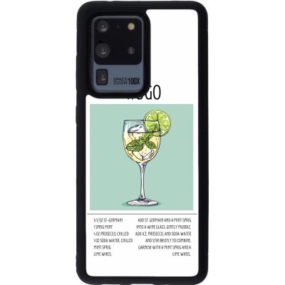 Samsung Galaxy S20 Ultra Case Hülle - Silikon schwarz Cocktail Rezept Hugo