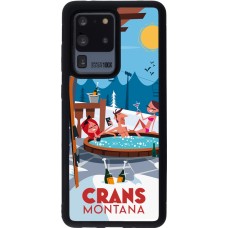 Coque Samsung Galaxy S20 Ultra - Silicone rigide noir Crans-Montana Mountain Jacuzzi
