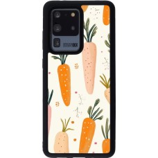 Samsung Galaxy S20 Ultra Case Hülle - Silikon schwarz Easter 2026 Illustration carrots