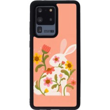 Samsung Galaxy S20 Ultra Case Hülle - Silikon schwarz Easter 2026 Rabbit collage