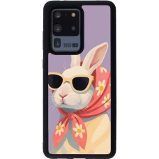 Coque Samsung Galaxy S20 Ultra - Silicone rigide noir Easter 2026 Rabbit with scarf