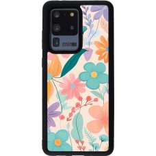 Samsung Galaxy S20 Ultra Case Hülle - Silikon schwarz Easter 2024 spring flowers