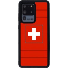 Coque Samsung Galaxy S20 Ultra - Silicone rigide noir Euro 2020 Switzerland