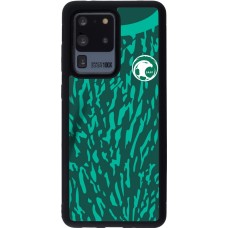 Coque Samsung Galaxy S20 Ultra - Silicone rigide noir Maillot de football Arabie saoudite 2022 personnalisable