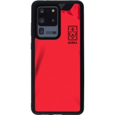 Samsung Galaxy S20 Ultra Case Hülle - Silikon schwarz Südkorea 2022 personalisierbares Fussballtrikot