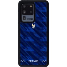 Coque Samsung Galaxy S20 Ultra - Silicone rigide noir Maillot de football France 2026 personnalisable