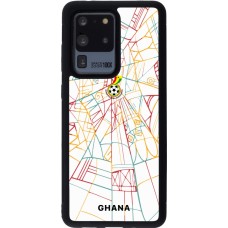 Samsung Galaxy S20 Ultra Case Hülle - Silikon schwarz Ghana 2026 personalisierbares Fussballtrikot