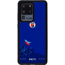 Coque Samsung Galaxy S20 Ultra - Silicone rigide noir Maillot de football Haiti 2026 personnalisable