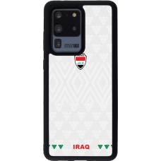 Coque Samsung Galaxy S20 Ultra - Silicone rigide noir Maillot de football Irak 2026 personnalisable