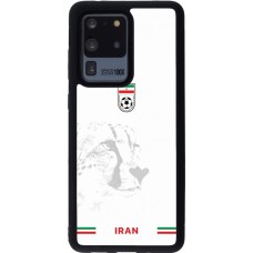 Coque Samsung Galaxy S20 Ultra - Silicone rigide noir Maillot de football Iran 2026 personnalisable