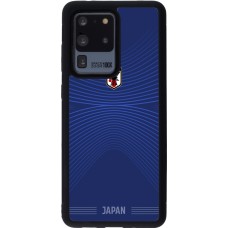 Coque Samsung Galaxy S20 Ultra - Silicone rigide noir Maillot de football Japon 2026 personnalisable