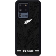 Coque Samsung Galaxy S20 Ultra - Silicone rigide noir Maillot de football Nouvelle-Zélande 2026 personnalisable