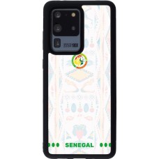 Coque Samsung Galaxy S20 Ultra - Silicone rigide noir Maillot de football Sénégal 2026 personnalisable