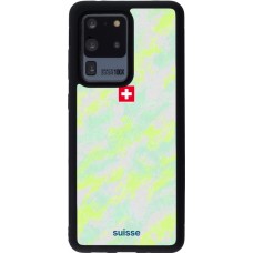 Coque Samsung Galaxy S20 Ultra - Silicone rigide noir Maillot de football Suisse Away 2026 personnalisable