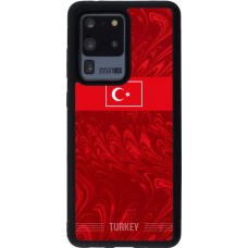 Coque Samsung Galaxy S20 Ultra - Silicone rigide noir Maillot de football Turquie 2026 personnalisable
