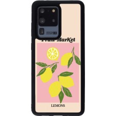 Coque Samsung Galaxy S20 Ultra - Silicone rigide noir Fruit market lemons 2026