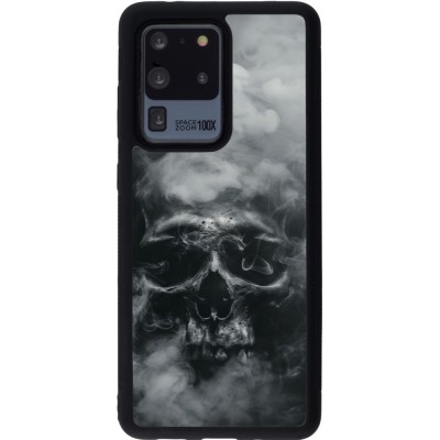 Samsung Galaxy S20 Ultra Case Hülle - Silikon schwarz Halloween 2024 smoky skull