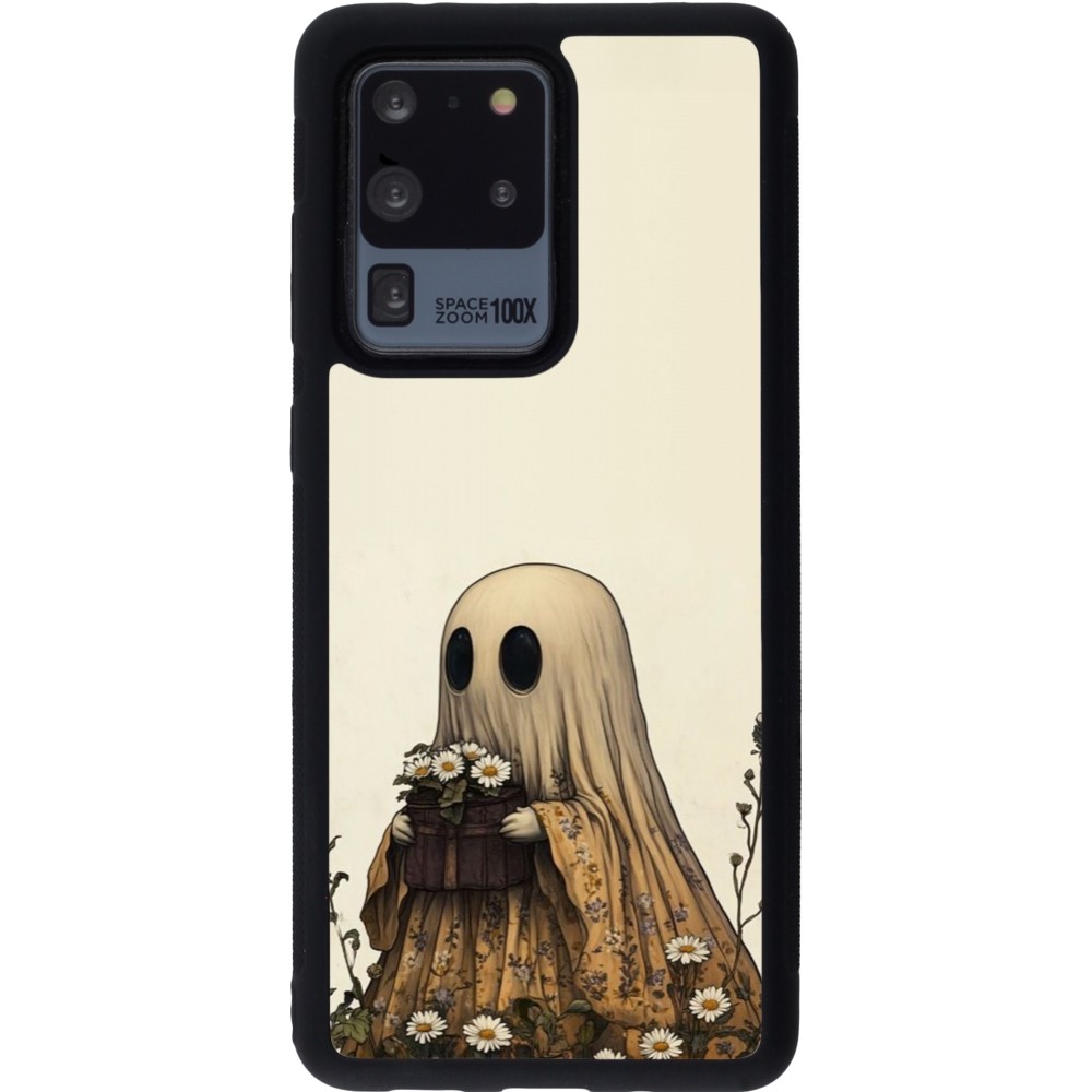 Coque Samsung Galaxy S20 Ultra - Silicone rigide noir Halloween 2025 Ghost gardener