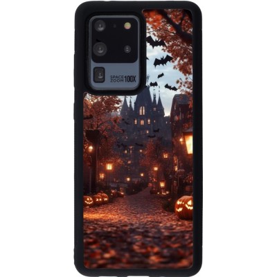 Coque Samsung Galaxy S20 Ultra - Silicone rigide noir Halloween 2025 Haunted house