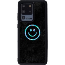 Samsung Galaxy S20 Ultra Case Hülle - Silikon schwarz Happy smiley irisirt