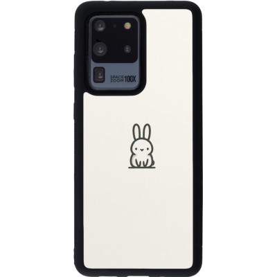 Samsung Galaxy S20 Ultra Case Hülle - Silikon schwarz Minimal Häschen Süße