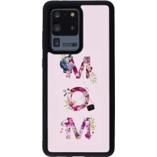 Coque Samsung Galaxy S20 Ultra - Silicone rigide noir Mom 2024 girly mom