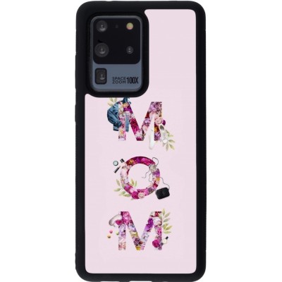 Coque Samsung Galaxy S20 Ultra - Silicone rigide noir Mom 2024 girly mom
