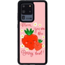 Coque Samsung Galaxy S20 Ultra - Silicone rigide noir Mom 2026 Berry best