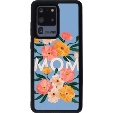 Coque Samsung Galaxy S20 Ultra - Silicone rigide noir Mom 2026 Flowers