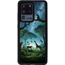 Samsung Galaxy S20 Ultra Case Hülle - Silikon schwarz Paradies der exotischen Tiere
