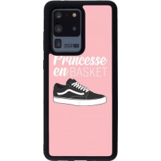 Coque Samsung Galaxy S20 Ultra - Silicone rigide noir princesse en basket