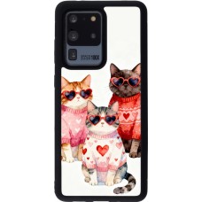 Coque Samsung Galaxy S20 Ultra - Silicone rigide noir Saint Valentines Day 26 Cat Love