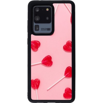 Samsung Galaxy S20 Ultra Case Hülle - Silikon schwarz Saint Valentines Day 26 Lollipop