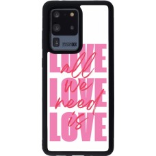 Coque Samsung Galaxy S20 Ultra - Silicone rigide noir Saint Valentines Day 26 Love all we need is