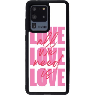 Coque Samsung Galaxy S20 Ultra - Silicone rigide noir Saint Valentines Day 26 Love all we need is