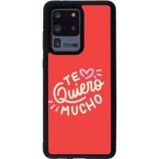 Coque Samsung Galaxy S20 Ultra - Silicone rigide noir Saint Valentines Day 26 Te quiero mucho