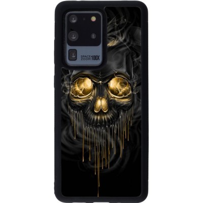 Coque Samsung Galaxy S20 Ultra - Silicone rigide noir Skull 02