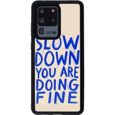 Coque Samsung Galaxy S20 Ultra - Silicone rigide noir Slow down 2026
